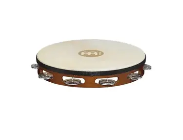 Meinl TAH1A-AB Traditional Goat-Skin Tambourine with Aluminum Jingles