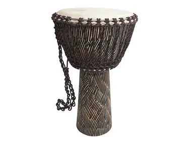 Mid East DJMM-H 22" Rope-Tuned Sheesham Djembe with Goatskin Head