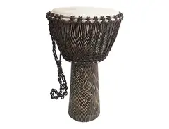 Mid East DJMM-H 22" Rope-Tuned Sheesham Djembe with Goatskin Head main image