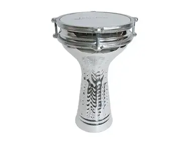 Mid-East MAS6 Tunable Aluminum Doumbek with Synthetic Head - 6.5x11.5"
