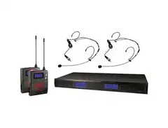 Nady 2W-1KU HM-10 Dual True Diversity 1000-Channel UHF Wireless Headset Microphone System main image