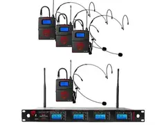 Nady 4W-1KU HM-10 Quad True Diversity 1000-Channel UHF Wireless Headset Microphone System main image