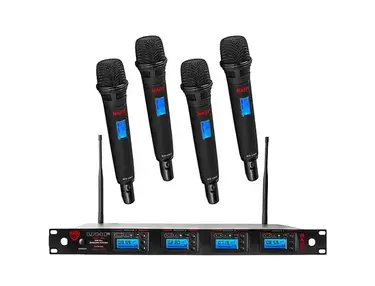 Nady 4W-1KU HT Quad True Diversity 1000-Channel UHF Wireless Handheld Microphone System