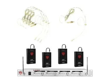 Nady 6018-49 U-41 Quad HM20U Wireless Headset System (16/14/10/12)