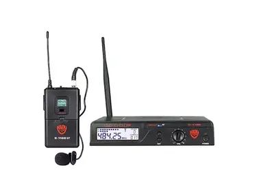 Nady U-1100-LT 100-Channel UHF Wireless Lavalier Microphone System (B Band)