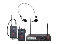 Nady U-2100 HM-GT Dual UHF Wireless System with Headset Microphone and Instrument Transmitter main image