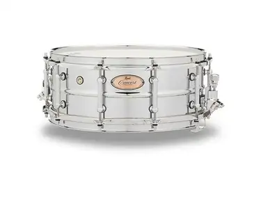 Pearl CRS1455 Concert 14x5.5" Beaded Steel Snare Drum with SR400 Strainer