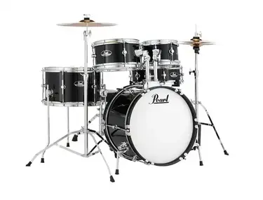 Pearl RSJ465C Roadshow Jr. 8 / 10 / 13 / 16 / 12x4" 5pc Drum Set with Hardware, Cymbals