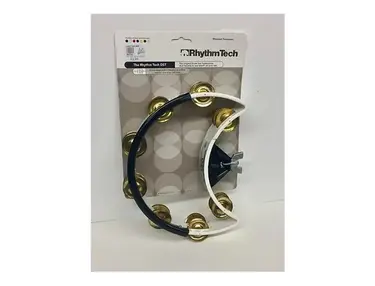 Rhythm Tech DST20 Stand-Mountable Drumset Tambourine w/ Nickel Jingles