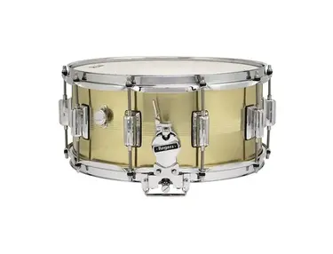 Rogers #37 Dyna-Sonic 6.5x14" Brass Snare Drum with Beavertail Lugs Reissue
