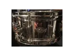 Rogers "Script Logo" SuperTen 6.5x14" 10-Lug Chrome Over Steel Snare Drum Early 1970s main image