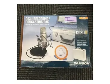 Samson C03U Pak USB Mic Recording/Podcasting Pack w/ Case, Shockmount, Cakewalk Sonar LE