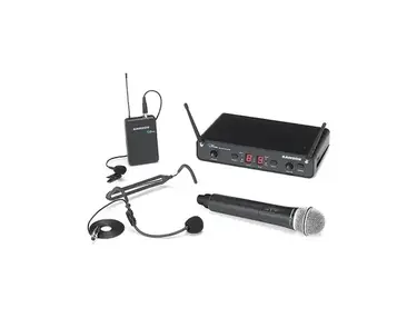 Samson Concert 288 All-In-One Dual-Channel UHF Wireless Handheld/Lavalier Mic System - H Band (470-518 MHz)