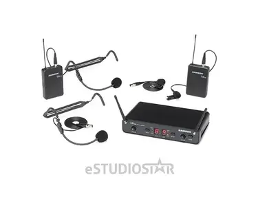 Samson Concert 288 Dual-Channel UHF Wireless Lavalier Mic Presentation System - H Band (470-518 MHz)