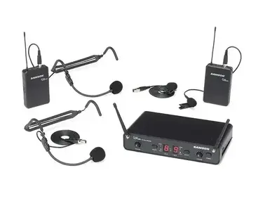 Samson Concert 288 Dual-Channel UHF Wireless Lavalier Mic Presentation System - I Band (518-566 MHz)