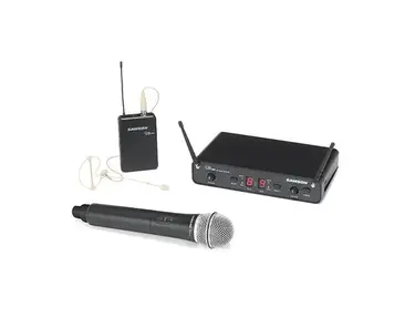 Samson Concert 288 Pro Combo Dual-Channel UHF Wireless Headset/Handheld Mic System - H Band (470-518 MHz)