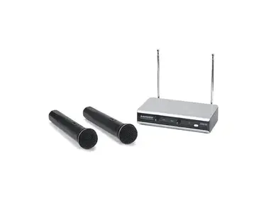 Samson Stage v266 VHF Dual-Channel Wireless Handheld Mic System - Channel 3/21