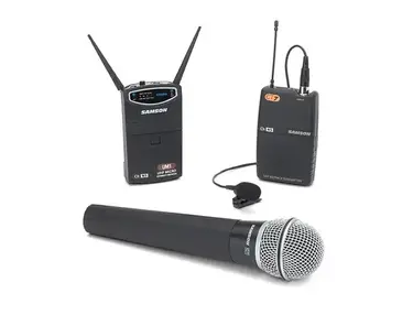 Samson UM1/77 Micro Diversity Wireless Handheld/Lavalier Mic System - Channel N1 (642.375 MHz)