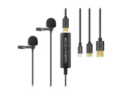 Saramonic LAVMICRO+DC2M Dual USB Lavalier Microphone main image