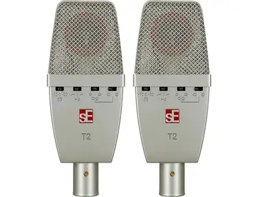 sE Electronics T2 Large Diaphragm Multipattern Condenser Microphone - Matched Pair