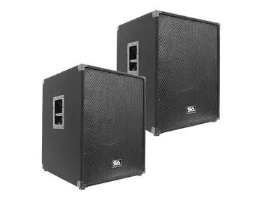 Seismic Audio Aftershock-18PAIR Active 1x18" Powered 800w Subwoofer Speakers (Pair)
