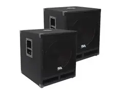 Seismic Audio Baby-Tremor-PKG1 Passive 1x15" 300w Subwoofer Speakers (Pair) main image