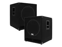 Seismic Audio Baby-Tremor-PW-PKG1 Powered 1x15" 300w Subwoofer Speakers (Pair) main image