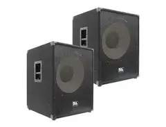 Seismic Audio EnforcerII-PW-PAIR Active 1x18" Powered 1200w Subwoofer Speakers (Pair) main image