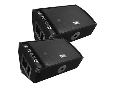 Seismic Audio FL-12MP-PW-PAIR Powered 1x12" 300w Floor Monitor Wedge Speakers (Pair)