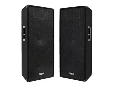 Seismic Audio FL-155P Passive 2x15" 1600w Speakers (Pair)