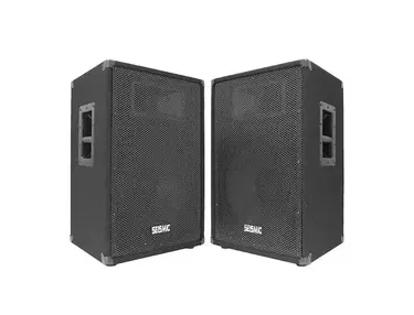 Seismic Audio FL-15P Passive 1x15" 400w Speakers (Pair)