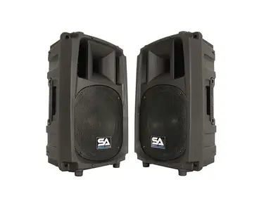 Seismic Audio L_Wave-10-PAIR Active 1x10" 2-Way Powered 200w Speakers (Pair)