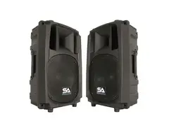 Seismic Audio L_Wave-10-PAIR Active 1x10" 2-Way Powered 200w Speakers (Pair) main image