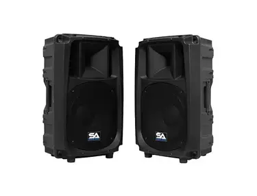 Seismic Audio L_Wave-12-PAIR Active 1x12" 2-Way Powered 500w Speakers (Pair)