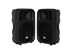Seismic Audio L_Wave-15-PAIR Active 1x15" 2-Way Powered 600w Speakers (Pair) main image
