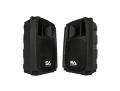 Seismic Audio L_Wave-8-PAIR Active 1x8" 2-Way Powered 150w Speakers (Pair) main image