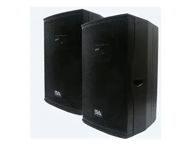 Seismic Audio Magma-15-PW-PAIR Active 1x15" Full-Range 2-Way 500w Powered Speakers (Pair)