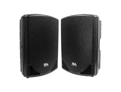 Seismic Audio MainShock-15-PAIR Active 1x15" 2-Way 600w Powered Speakers (Pair) main image