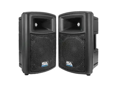 Seismic Audio NPS-10PAIR Passive 1x10" Lightweight Molded 300w Speakers (Pair)