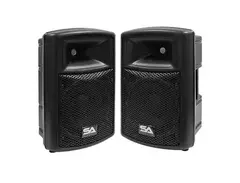 Seismic Audio PWS-10PAIR Active 1x10" Molded 400w Powered Speakers (Pair) main image