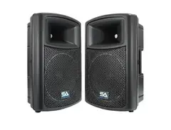 Seismic Audio PWS-12PAIR Active 1x12" Molded 500w Powered Speaker (Pair) main image