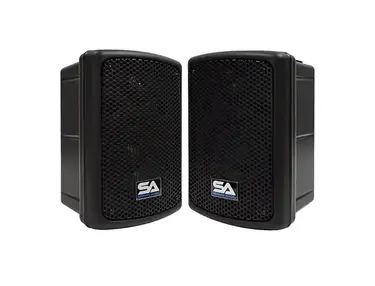Seismic Audio PWS-8PAIR Active 1x8" Molded 300w Powered Speakers (Pair)