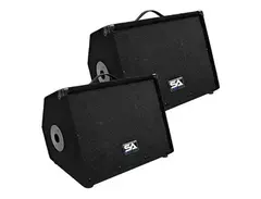 Seismic Audio SA-10M.3 Passive 1x10" 100w Floor Monitor Wedge Speakers w/ Pole Mounts (Pair) main image