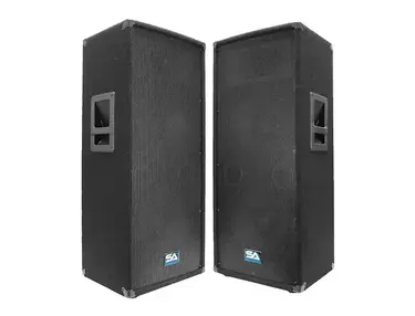 Seismic Audio SA-122T Passive 2x12" 600w Titanium Horn Speakers (Pair)