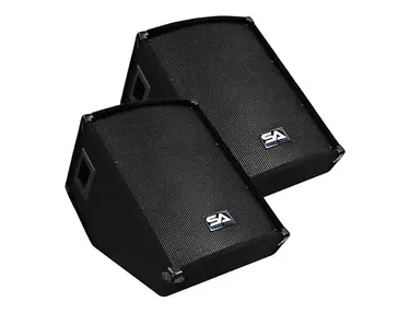 Seismic Audio SA-12M Passive 1x12" 150w Floor Monitor Wedge Speakers (Pair)