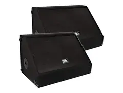 Seismic Audio SA-12MX Passive 1x12" Titanium Horn 250w Floor Monitor Wedge Speakers (Pair) main image