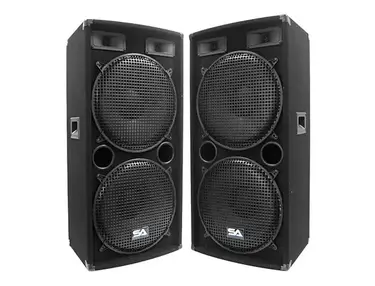 Seismic Audio SA-155.2 Passive 2x15" 500w Speakers (Pair)