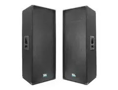Seismic Audio SA-155TPAIR Passive 2x15" Titanium Horn 700w Speakers (Pair) main image