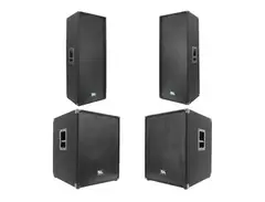 Seismic Audio SA-155TPKG3 Two 2x15" Passive Speakers/Two 1x18" Passive Subwoofers main image