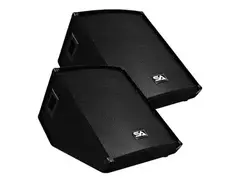 Seismic Audio SA-15MT Passive 1x15" Titanium Horn 300w Floor Monitor Wedge Speakers (Pair) main image